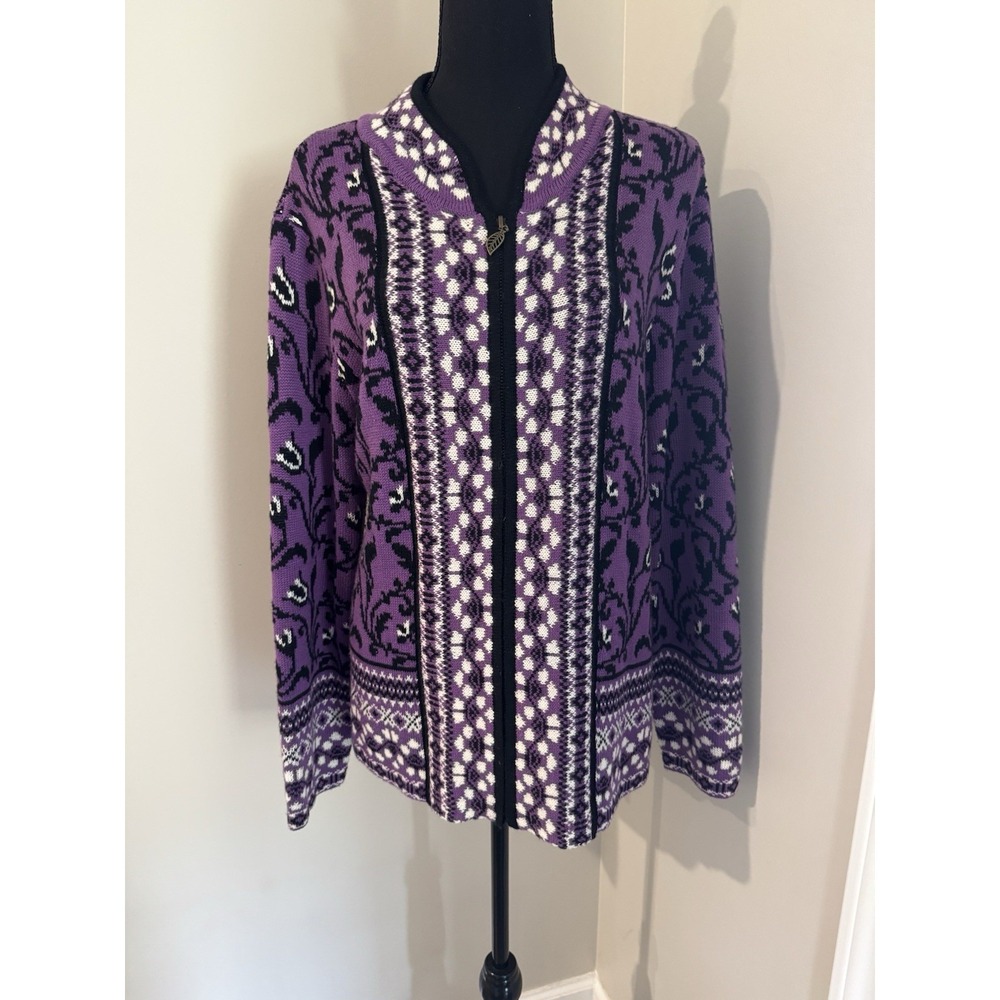 Appleseed Oslo Women's Zip Up Cardigan Women's 1x